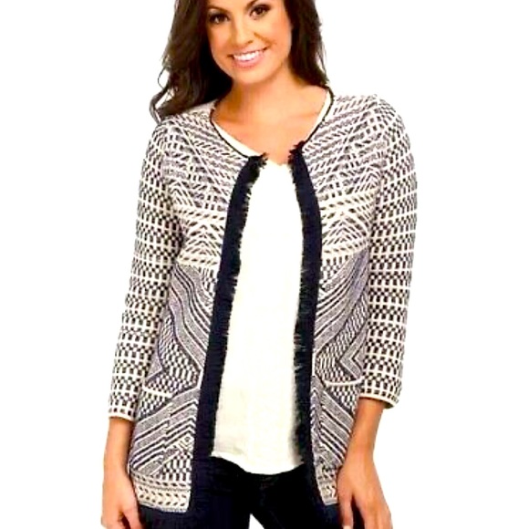 Lucky Brand Knit Jacket Sweater Cardigan - Picture 1 of 4